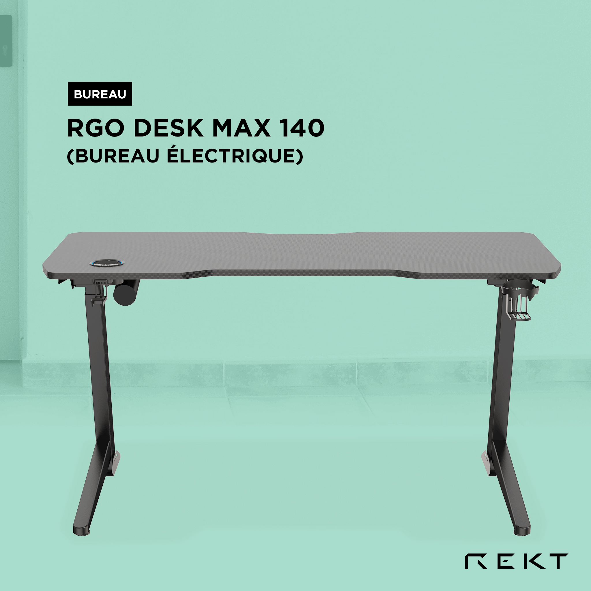 Bureau électrique RGo DESK MAX 140 - 140 x 60 – Image 10
