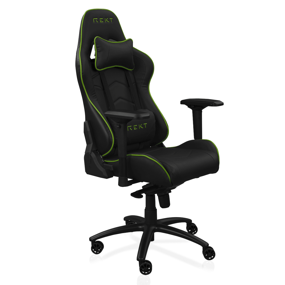 Chaise de bureau gaming blanche GG1 vert