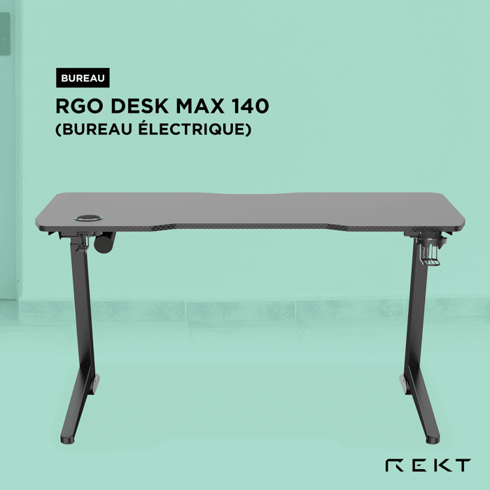 Bureau électrique RGo DESK MAX 140 - 140 x 60 – Image 10