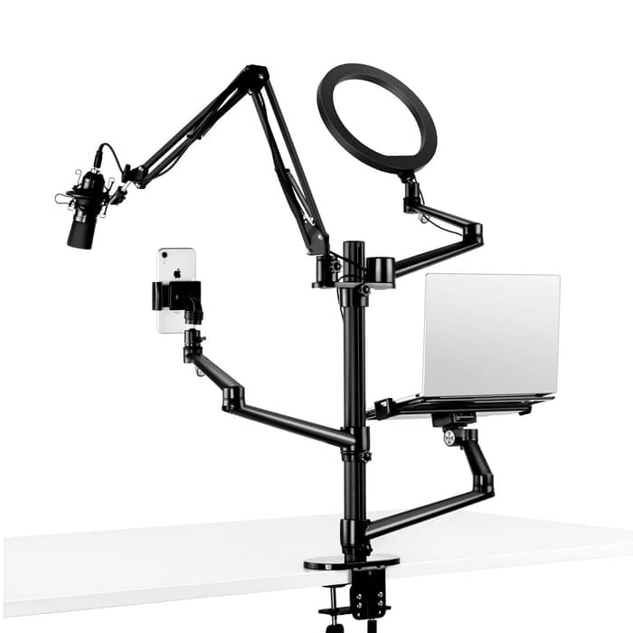 Support OB-2 RingLight, écran, micro, tablette, laptop, smartphone – Image 2