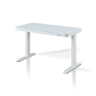 bureau électrique assis debout double moteur blanc